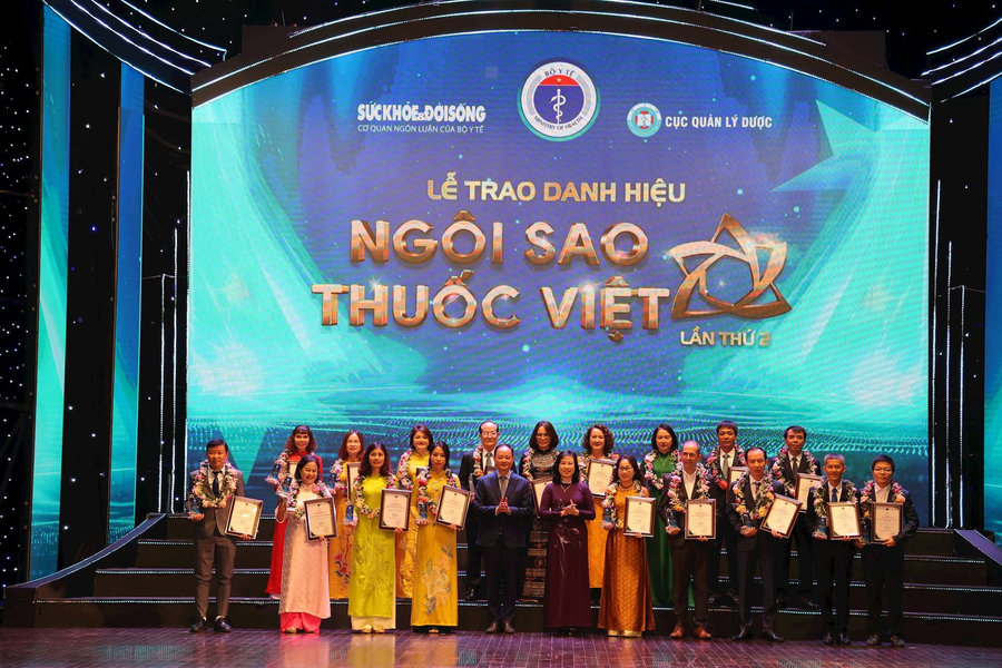 18 doanh nghiệp và 68 sản phẩm thuốc được trao danh hiệu Ngôi sao thuốc Việt
