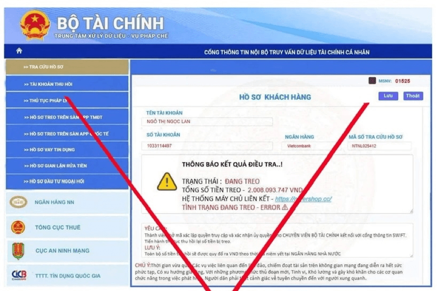 Cảnh báo văn bản, con dấu và website giả mạo Bộ Tài chính
