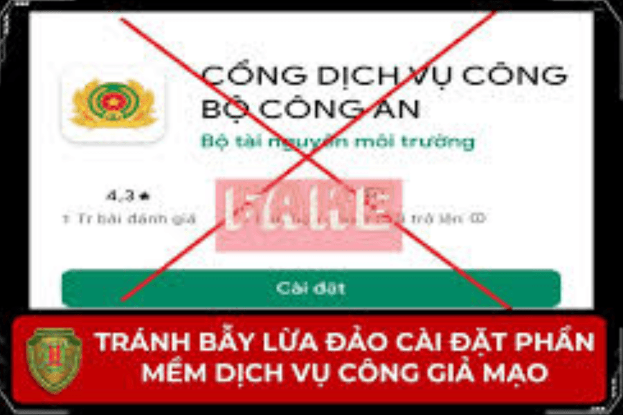 Cài đặt phần mềm Dịch vụ công “giả mạo”, nam thanh niên bị mất gần 300 triệu đồng