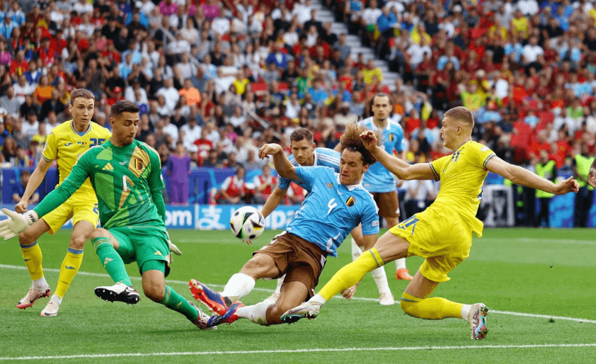 Euro 2024: Hòa Ukraine, Bỉ gặp Pháp tại vòng trong