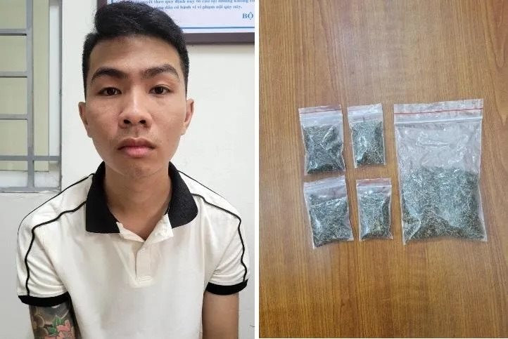Tạm giữ nam thanh niên bán ma túy thảo mộc khô