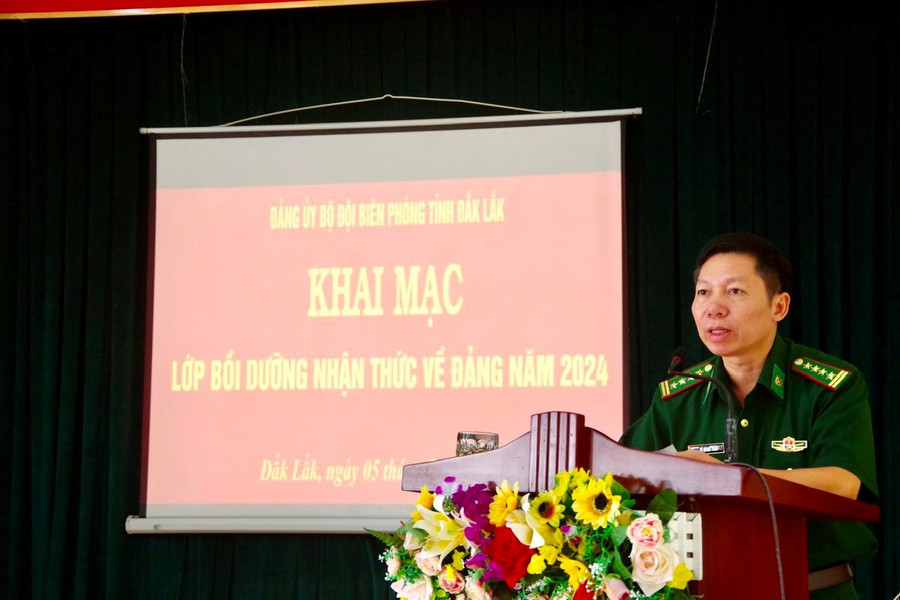 Bộ đội Biên phòng tỉnh Đắk Lắk tổ chức lớp bồi dưỡng nhận thức về Đảng