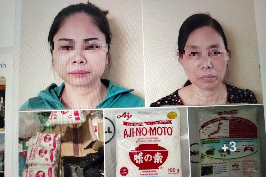 Bắt giữ nhóm phụ nữ buôn bán mì chính giả