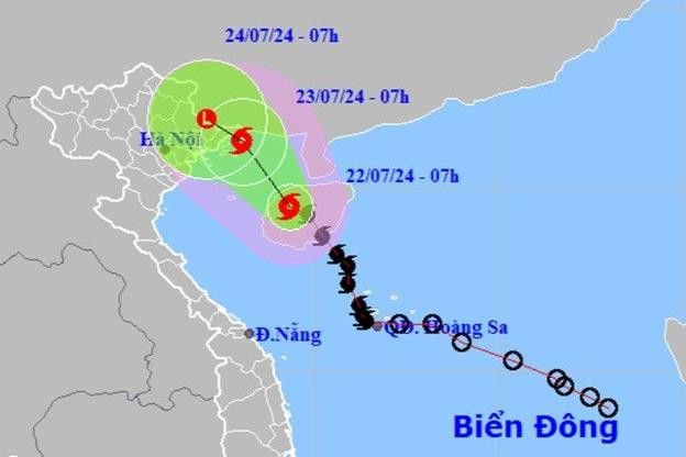 Bão số 2 (Prapiroon) mạnh lên cấp 10, hướng vào Quảng Ninh - Hải Phòng