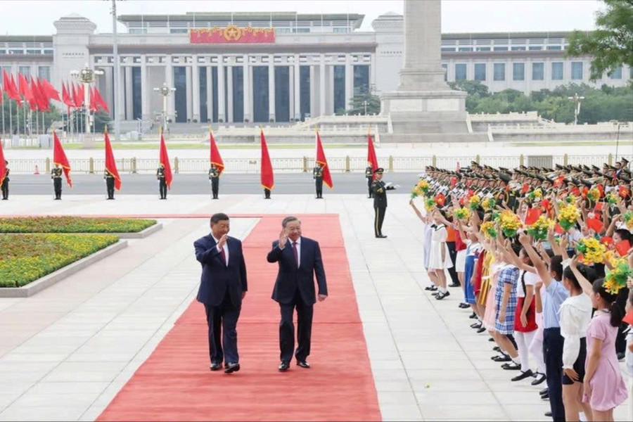 Lễ đón Tổng Bí thư, Chủ tịch nước Tô Lâm thăm Trung Quốc