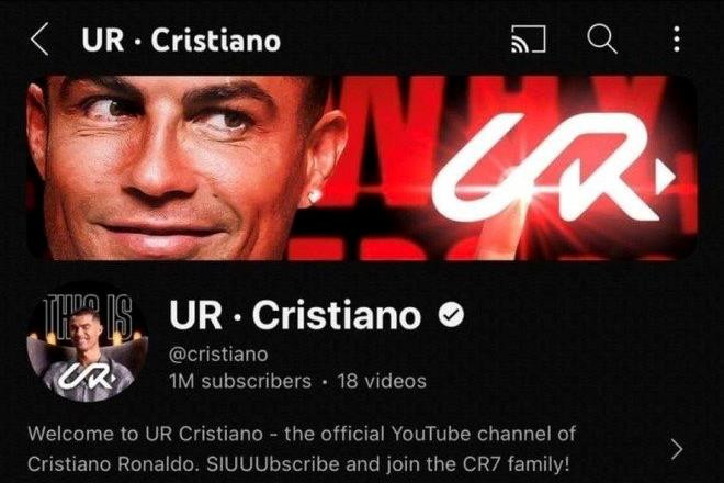 Cristiano Ronaldo lập kỷ lục kênh YouTube nhanh nhất lịch sử