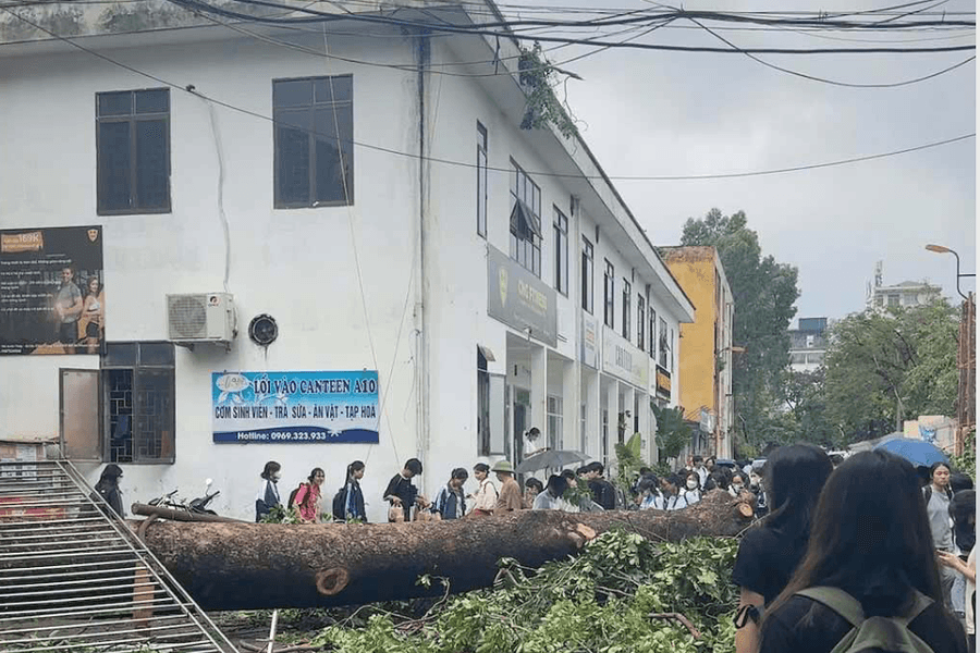 Gần 40 trường học ở Hà Nội chưa thể mở cửa trở lại sau bão số 3