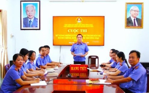 VKSND huyện Mang Thít hoàn thành xuất sắc các chỉ tiêu đề ra