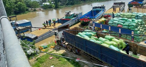 Kiên Giang: Một doanh nghiệp ngang nhiên lập bến bãi trái phép trên vành đai biên giới