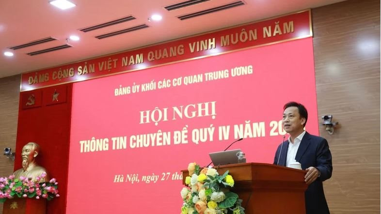 Đảng ủy Khối các cơ quan Trung ương thông tin chuyên đề qúy IV/2024