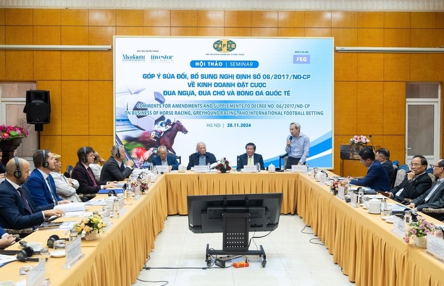 Hội thảo sửa đổi Nghị định về kinh doanh đặt cược đua ngựa, đua chó và bóng đá quốc tế