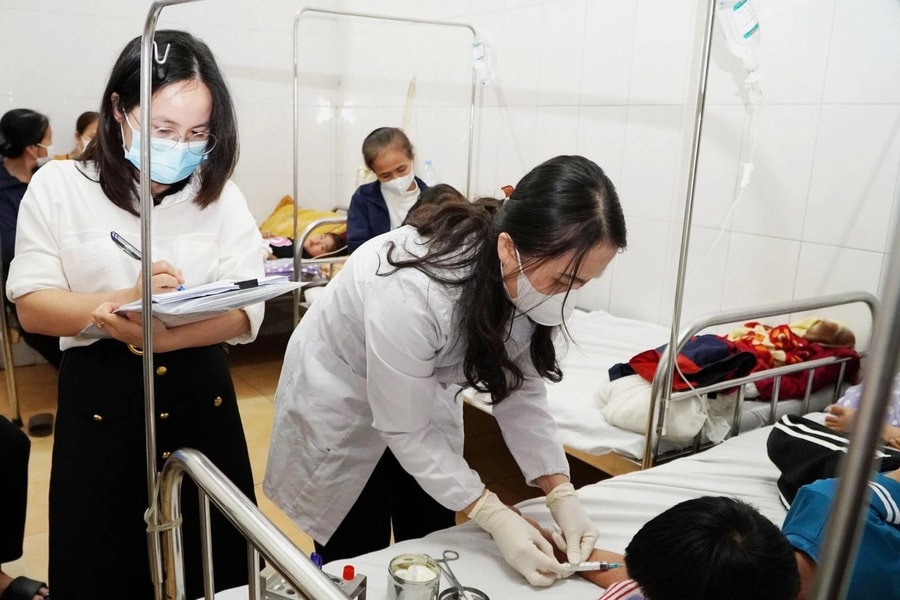 Phân luồng khám cho bệnh nhân sởi