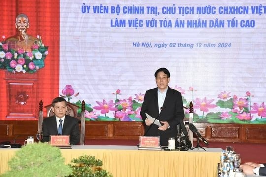 Chủ tịch nước: Mỗi Tòa án phát huy vai trò cấp ủy, chính quyền, đoàn thể