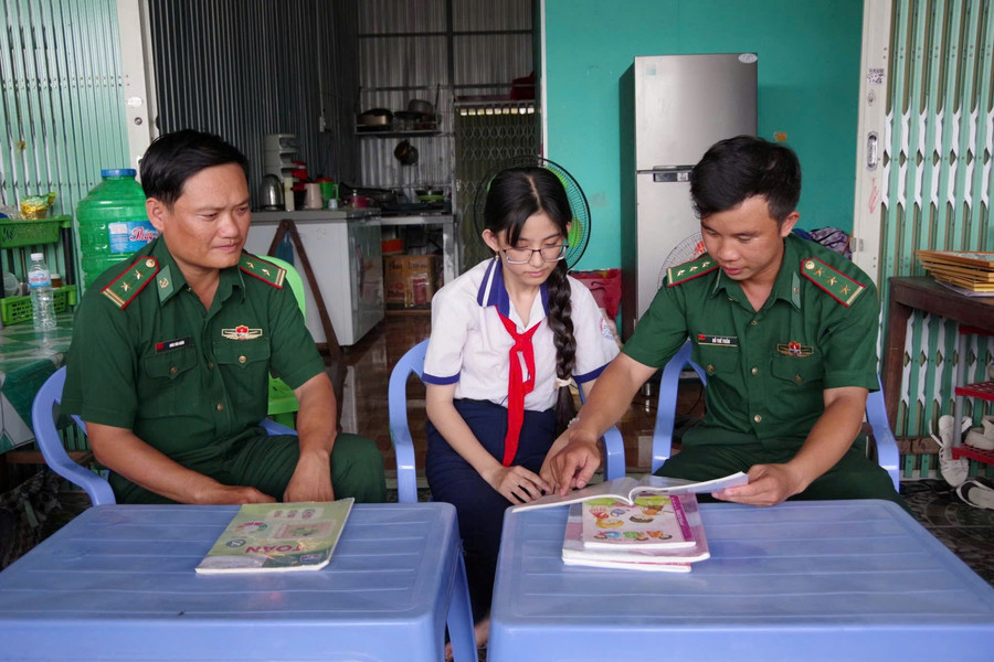 Đồn Biên phòng Khánh Hội thực hiện tốt công tác an sinh xã hội