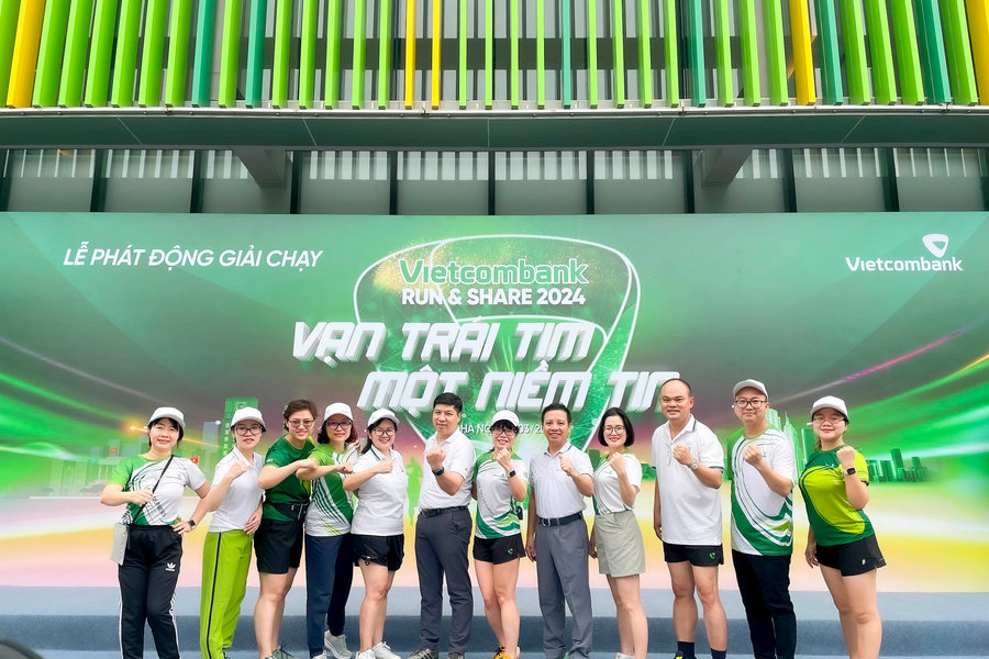 Giải chạy “Vietcombank Run & Share 2024: Vạn trái tim - Một niềm tin” tiếp tục đóng góp cho quỹ “Vững tương lai”