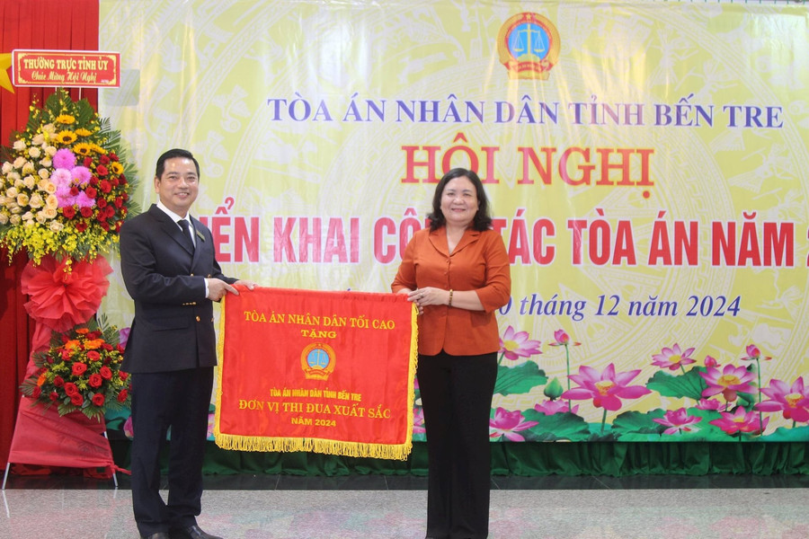 Tòa án nhân dân tỉnh Bến Tre đạt nhiều kết quả nổi bật trong năm 2024