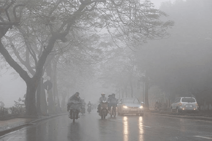 Miền Bắc chìm trong mưa rét, nồm ẩm kéo dài