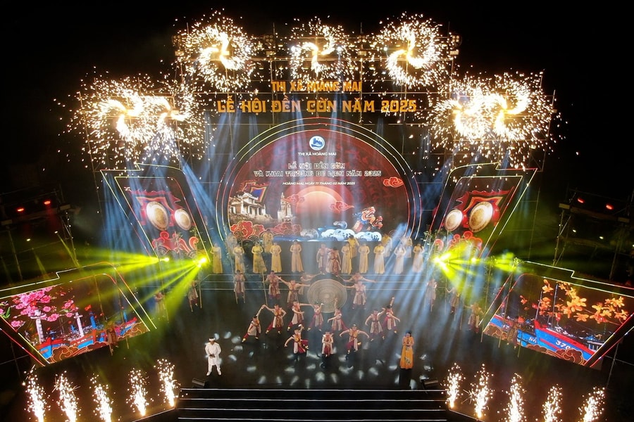 Khai mạc lễ hội đền cờn và khai trương du lịch thị xã Hoàng Mai năm 2025