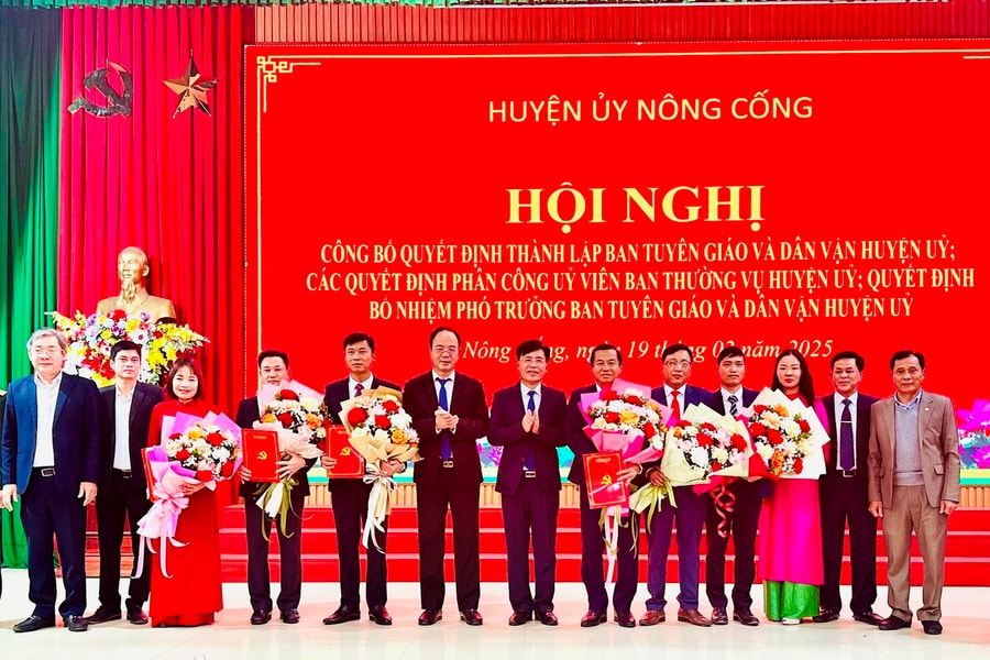 Thanh Hóa: Thành lập Ban Tuyên giáo và Dân vận Huyện ủy Nông Cống