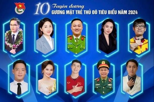 Công bố 10 Gương mặt trẻ Thủ đô tiêu biểu năm 2024