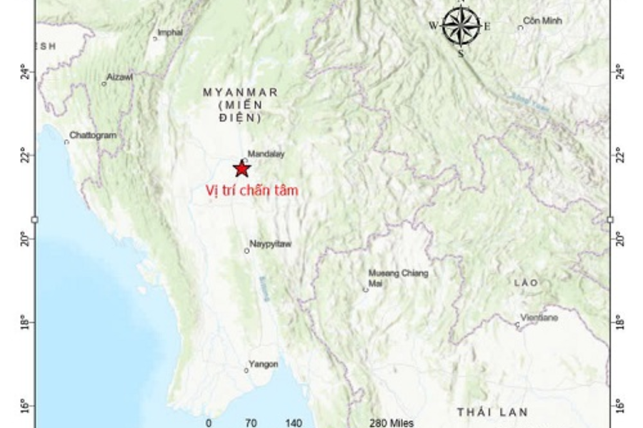 Động đất 7,7 độ tại Myanmar gây rung lắc ở nhiều địa phương Việt Nam
