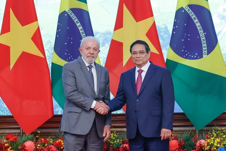 Thủ tướng Phạm Minh Chính hội kiến Tổng thống Brazil: Quyết tâm đưa thương mại song phương lên 15 tỷ USD vào năm 2030
