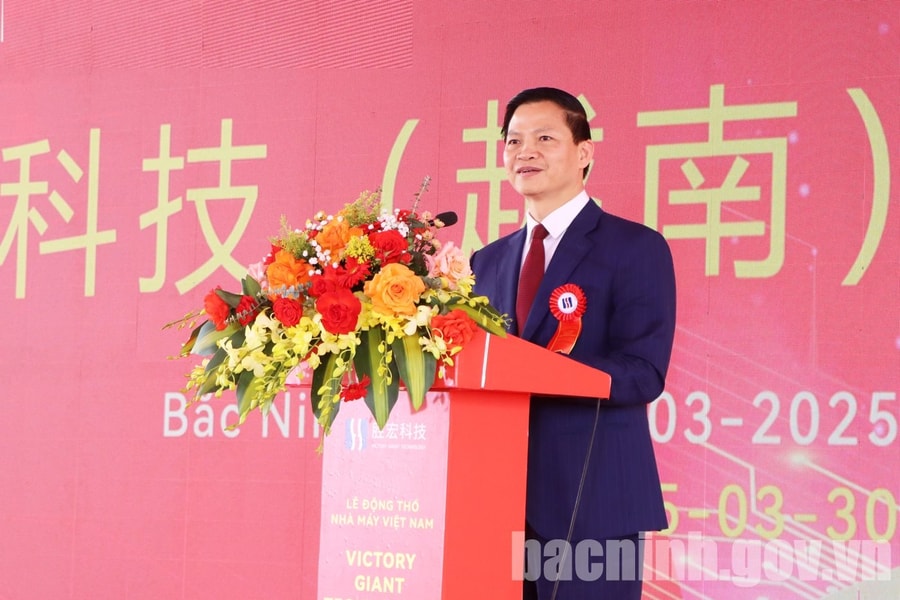 Chủ tịch UBND tỉnh Bắc Ninh dự lễ khởi công 02 dự án công nghệ cao