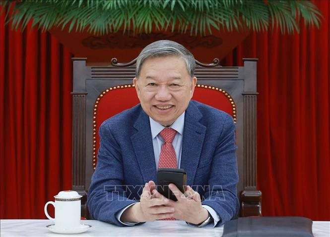 Tổng Bí thư Tô Lâm điện đàm với Tổng thống Hoa Kỳ Donald J. Trump