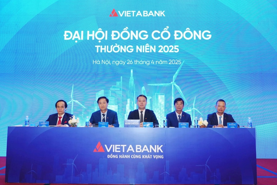 ĐHĐCĐ VietABank: Tăng vốn điều lệ đạt 11.582 tỷ đồng, đặt mục tiêu lợi nhuận trên 1.300 tỷ đồng