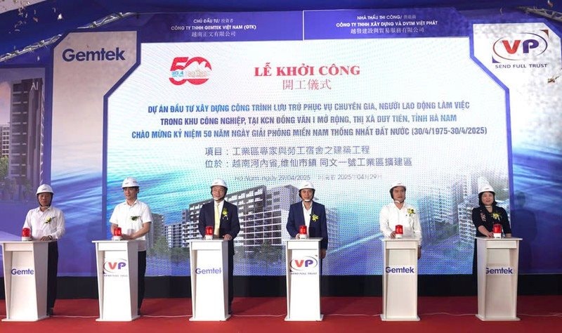 Hà Nam: Khởi công dự án nhà ở xã hội 18,4 triệu USD tại KCN Đồng Văn I mở rộng