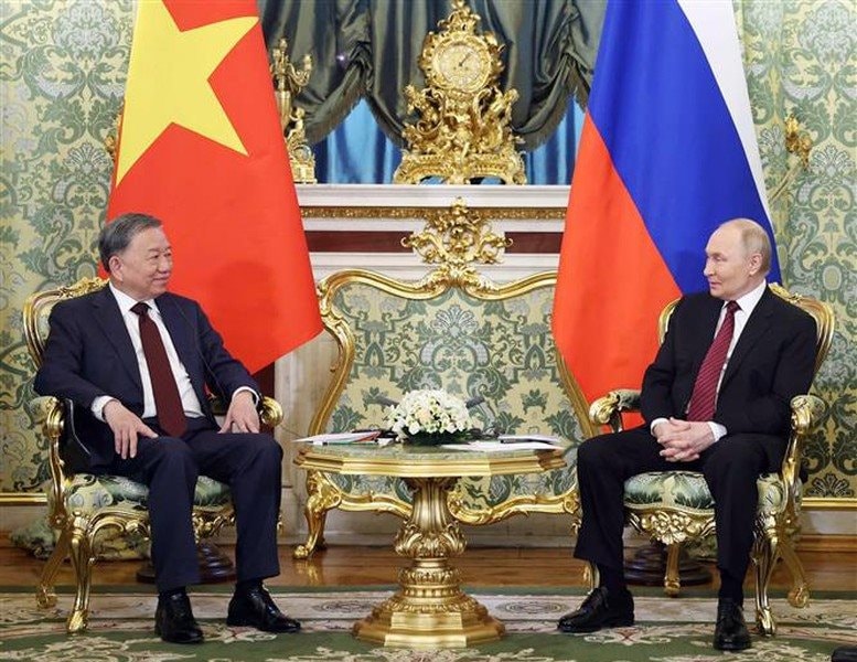 Tổng Bí thư Tô Lâm hội đàm với Tổng thống Nga Vladimir Putin