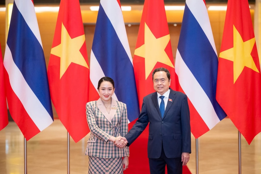 Chủ tịch Quốc hội Trần Thanh Mẫn hội kiến Thủ tướng Thái Lan Paetongtarn Shinawatra