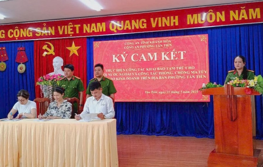 Nha Trang: Ký kết về Phòng chống ma túy với 80 cơ sở kinh doanh trên địa bàn