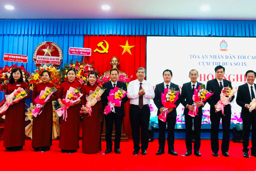 Hội nghị điển hình tiên tiến giai đoạn 2020 - 2025 Cụm thi đua số IX TAND