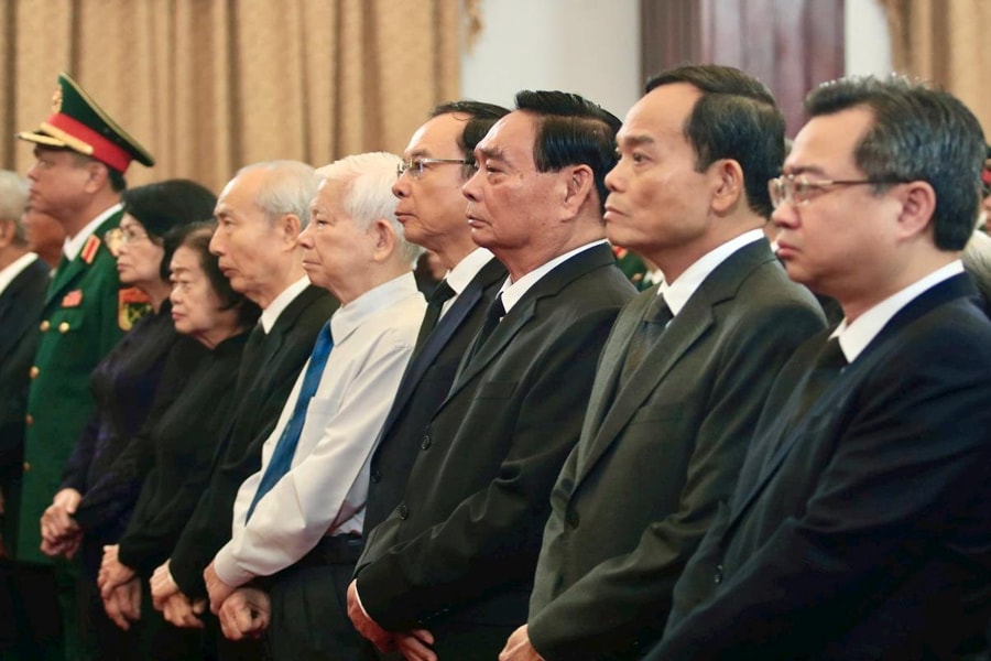 Lễ truy điệu nguyên Chủ tịch nước Trần Đức Lương tại TP.HCM