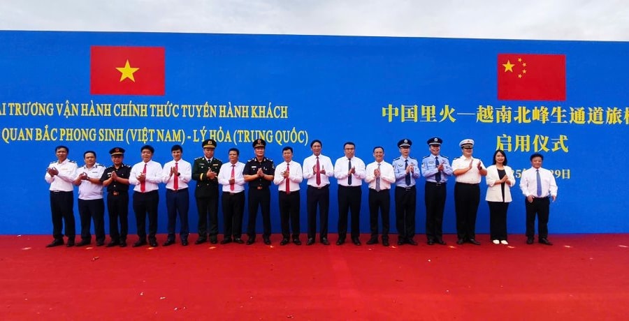 Vận hành chính thức Lối thông quan Bắc Phong Sinh (Việt Nam) - Lý Hỏa (Trung Quốc)