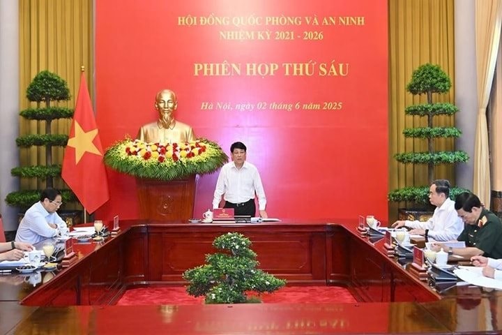 Chủ tịch nước Lương Cường chủ trì phiên họp thứ sáu Hội đồng Quốc phòng và An ninh