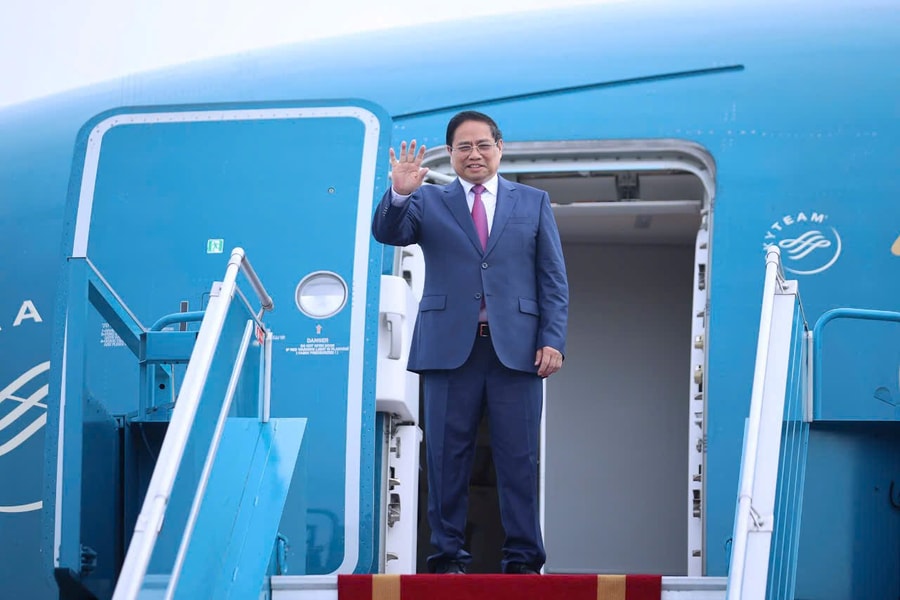 Thủ tướng Phạm Minh Chính lên đường dự Hội nghị WEF 16 Thiên Tân và làm việc tại Trung Quốc