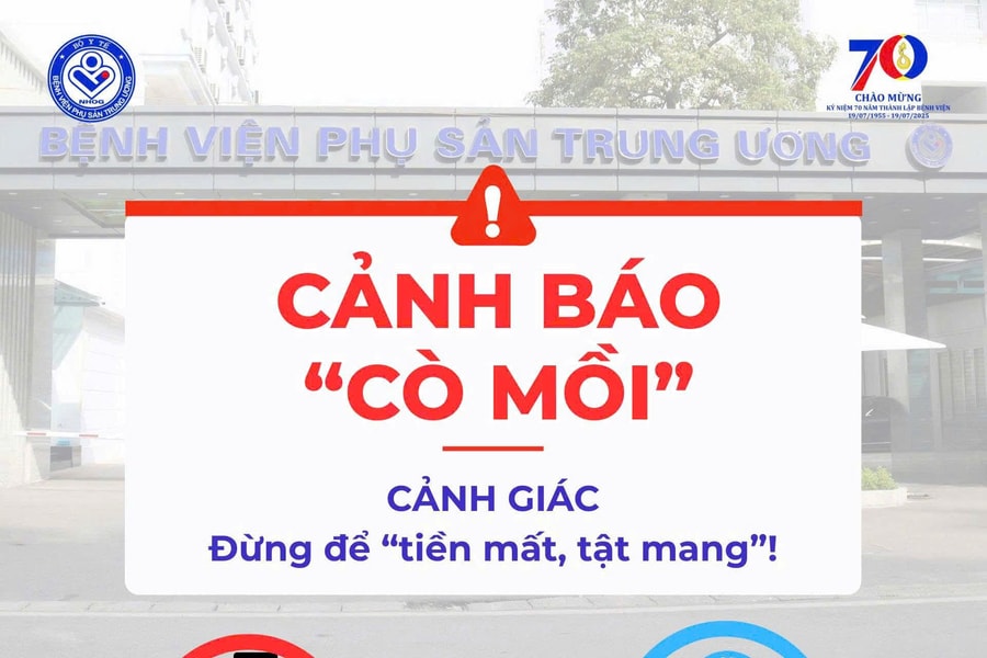 Một bệnh nhân bị lừa, Bệnh viện Phụ sản Trung ương phát cảnh báo khẩn