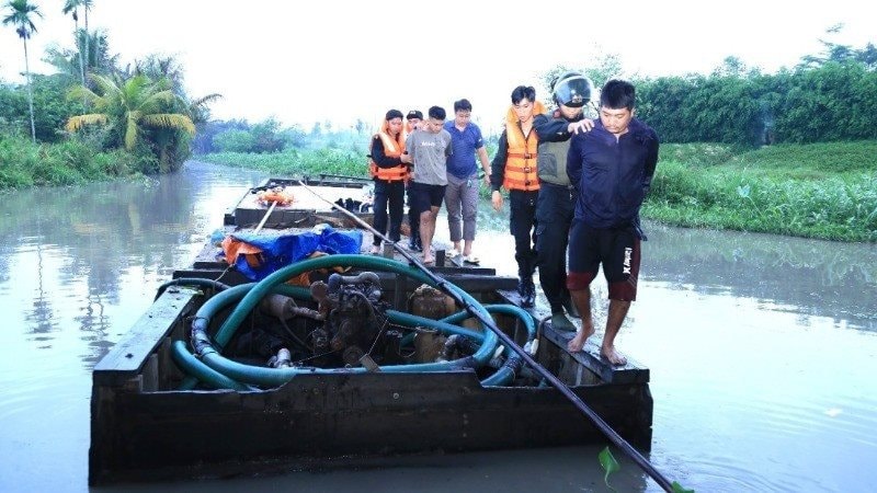 Đồng Nai: Phát hiện, bắt giữ nhóm đối tượng khai thác cát trái phép trên sông