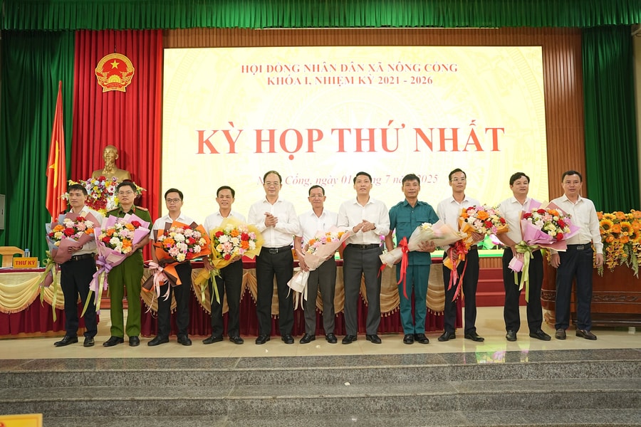 Xã Nông Cống trong ngày đầu thực hiện mô hình chính quyền địa phương 2 cấp