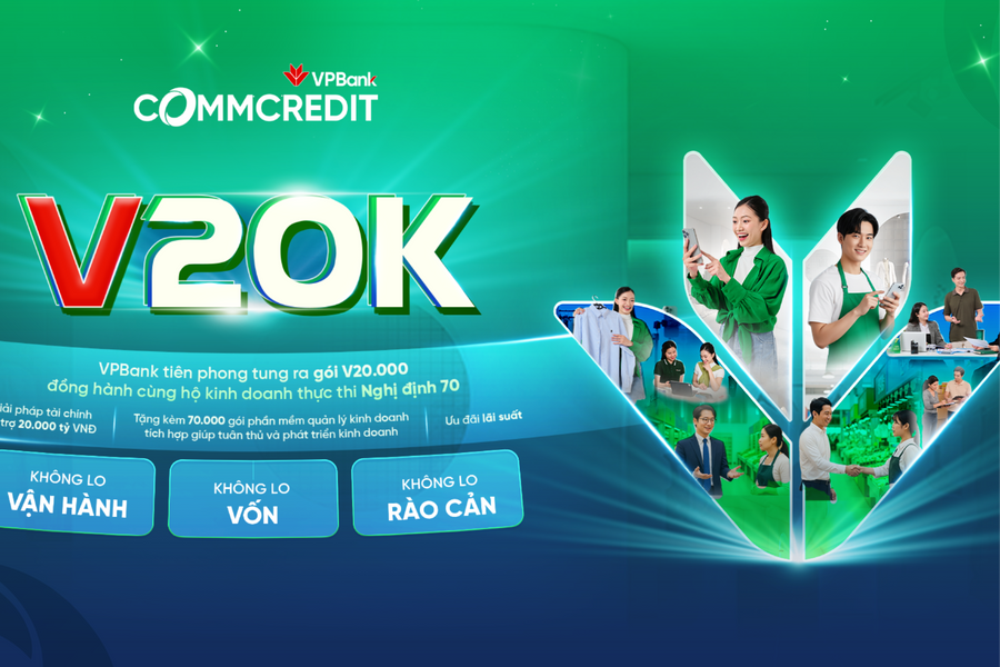 VPBank giải bài toán nguồn vốn cho hộ kinh doanh với gói vay V20000