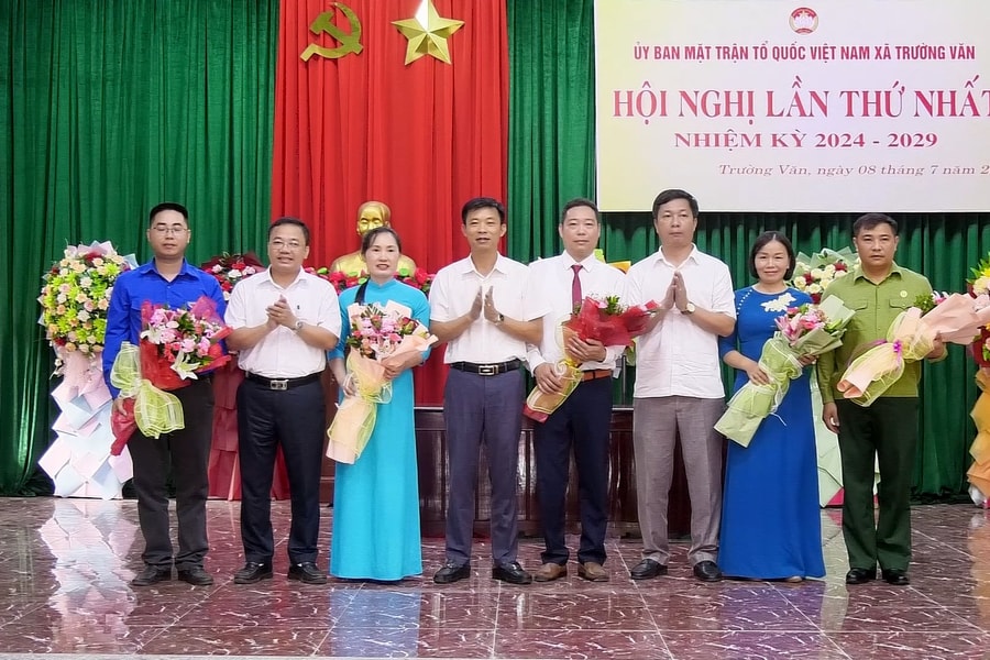 Xã Trường Văn tổ chức thành công hội nghị lần thứ nhất Ủy ban MTTQ Việt Nam, nhiệm kỳ 2024 - 2029