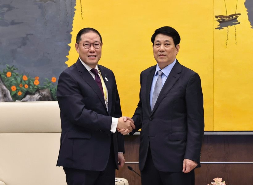 Chủ tịch nước Lương Cường tiếp Chủ tịch Hội đồng Tư vấn kinh doanh APEC 2025