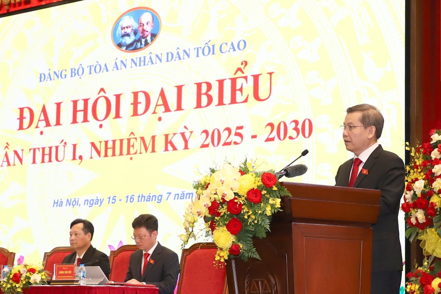 Xây dựng Đảng bộ Tòa án nhân dân tối cao trong sạch, vững mạnh, đáp ứng yêu cầu, nhiệm vụ trong tình hình mới