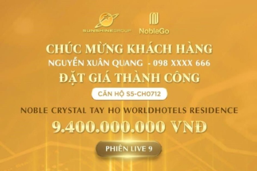 Livestream của Sunshine Group tối 29/7: Khách “chốt deal” căn hộ hàng hiệu rẻ hơn gần 6 tỷ đồng so với giá thị trường
