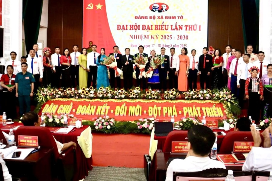 Đại hội Đại biểu Đảng bộ xã Bum Tở, tỉnh Lai Châu lần thứ I, nhiệm kỳ 2025 – 2030