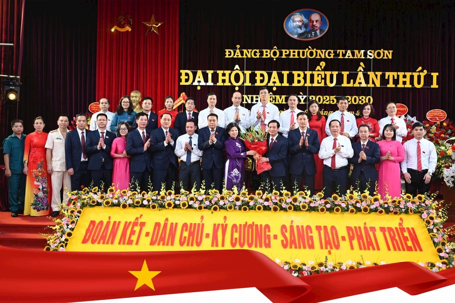Đại hội Đảng bộ phường Tam Sơn lần thứ I, nhiệm kỳ 2025 – 2030 thành công tốt đẹp