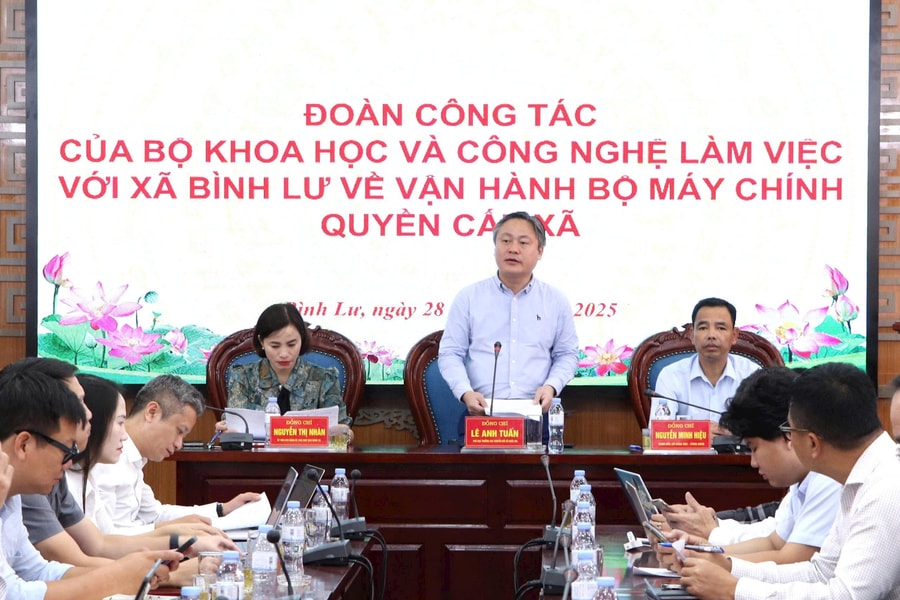Lai Châu: Đoàn công tác của Bộ Khoa học và Công nghệ làm việc tại xã Bình Lư