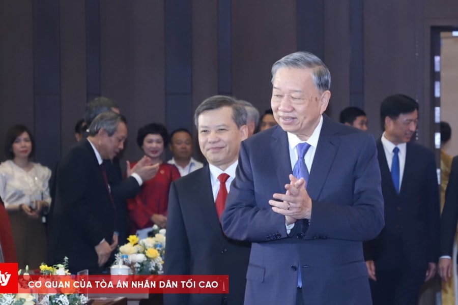 Tổng Bí thư Tô Lâm dự Lễ kỷ niệm 80 năm Ngày truyền thống Tòa án nhân dân